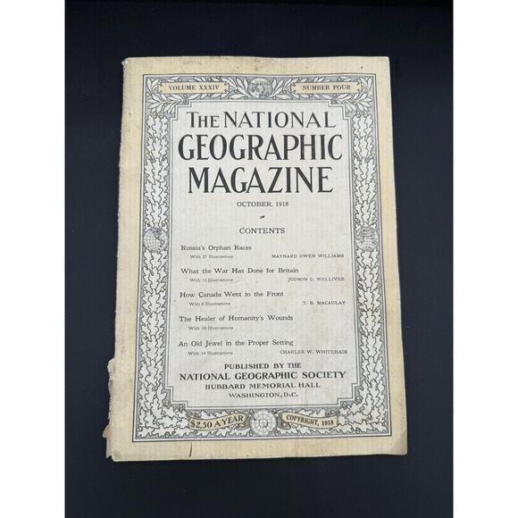 Original National Geographic Magazine / October 1918 - Picture 10 of 10